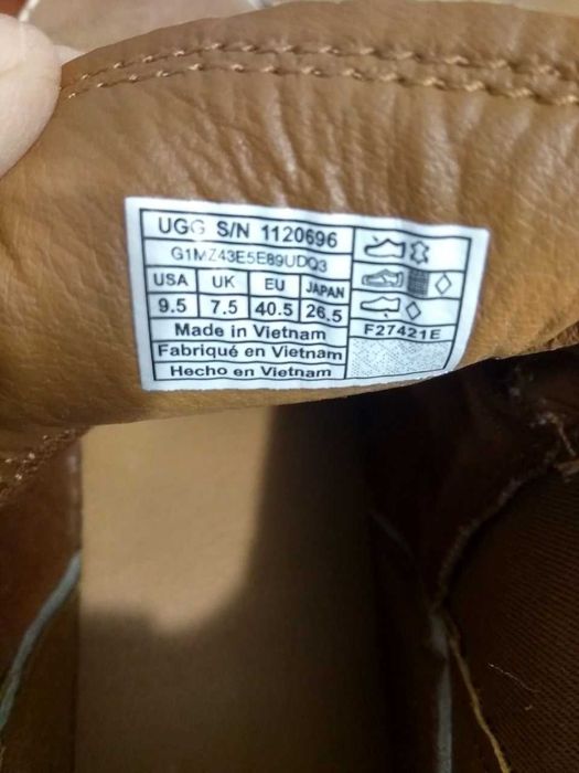 Жіночі демісезонні UGG ботинки черевики челсі полуботинки 40-41