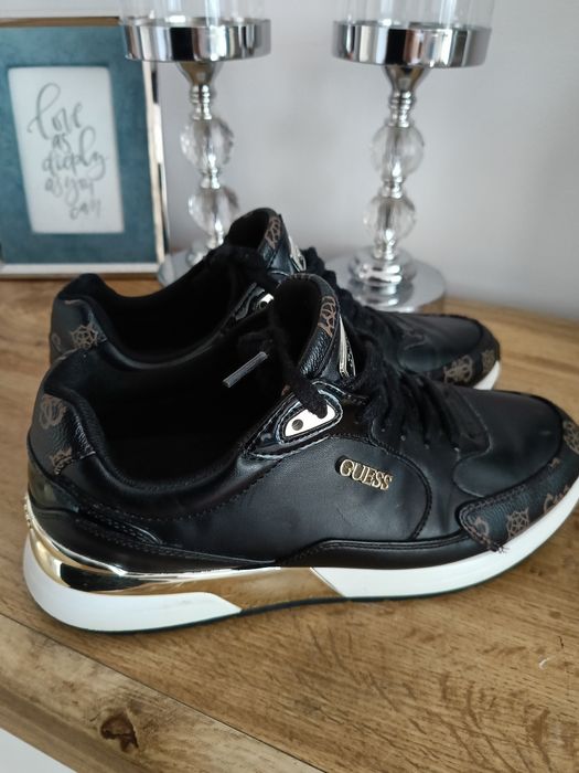 Buty Guess moxea 40 czarne sneakersy