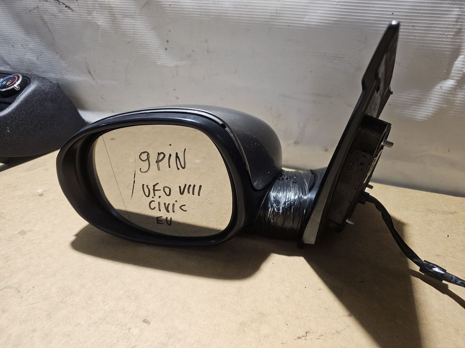 Lusterko zewnętrzne lewe kierowcy Honda Civic UFO VIII 8 9 Pin Eu