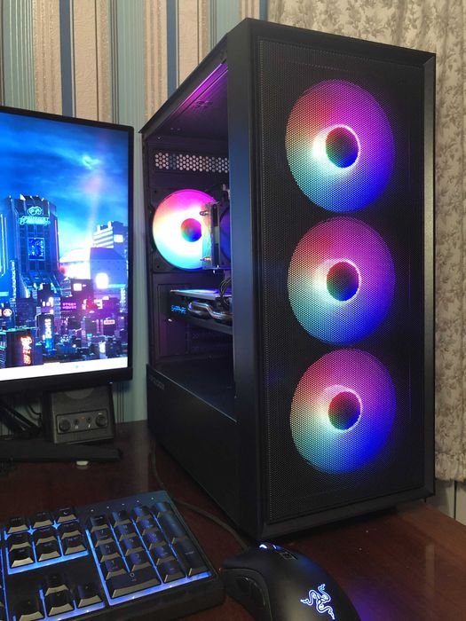 Игровой ПК Intel i7/32Gb/RX570 8/SSD250+500 компьютер системный блок