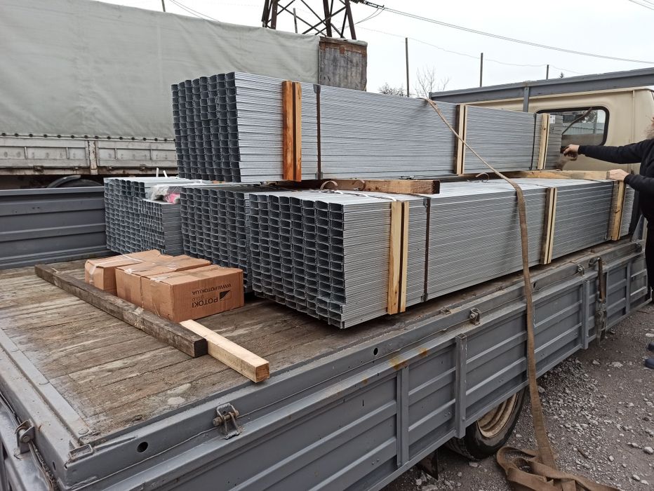 Гипсокартон Кнауф, профиля CD UD, штукатурка Knauf