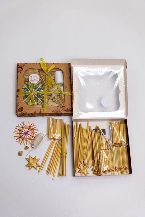 Набір для виготовлення солом'яного павука з житньої соломи