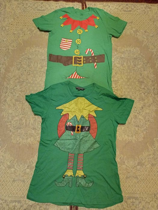 чоловіча новорічна футболка р.S/M