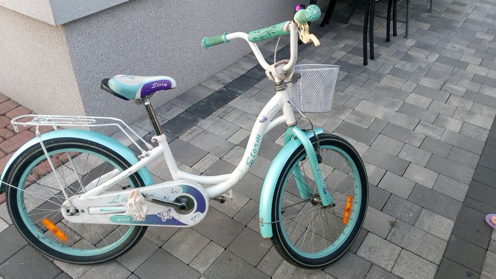 Rower dziecięcy Storm Lassie 20 Turkus.