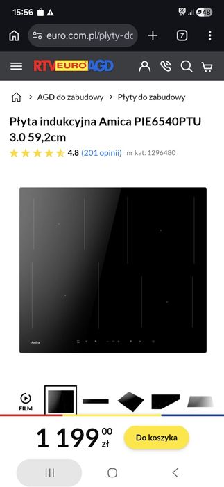 Płyta indukcyjna Amica