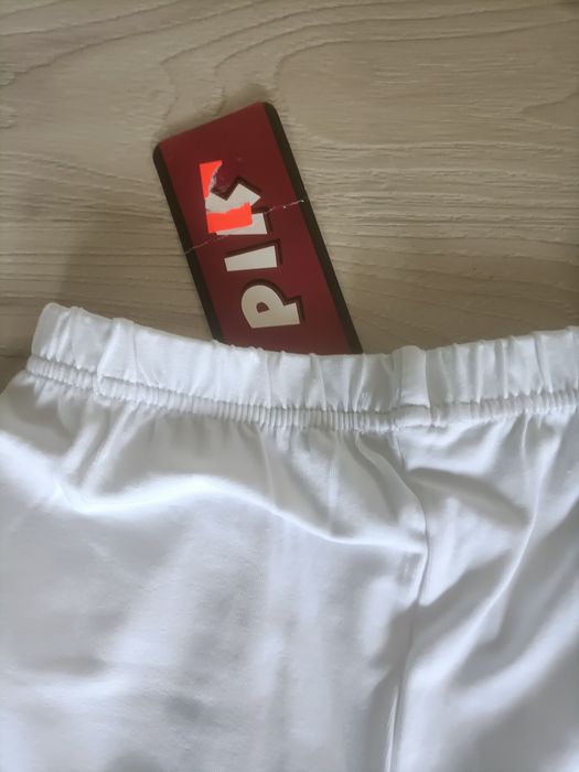Leginsy białe nowe firmy pik róż.164 dł.3/4