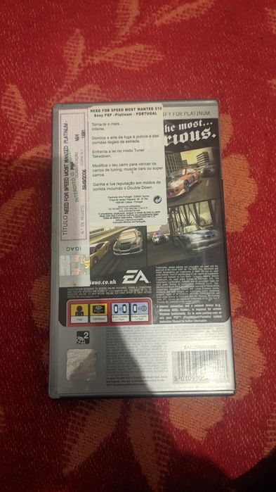 need for speed most wanted 5-1-0  psp como novo