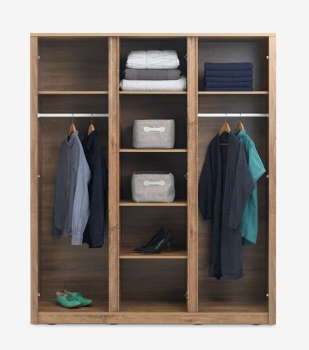 Meble: szafa, komoda i stolik nocny