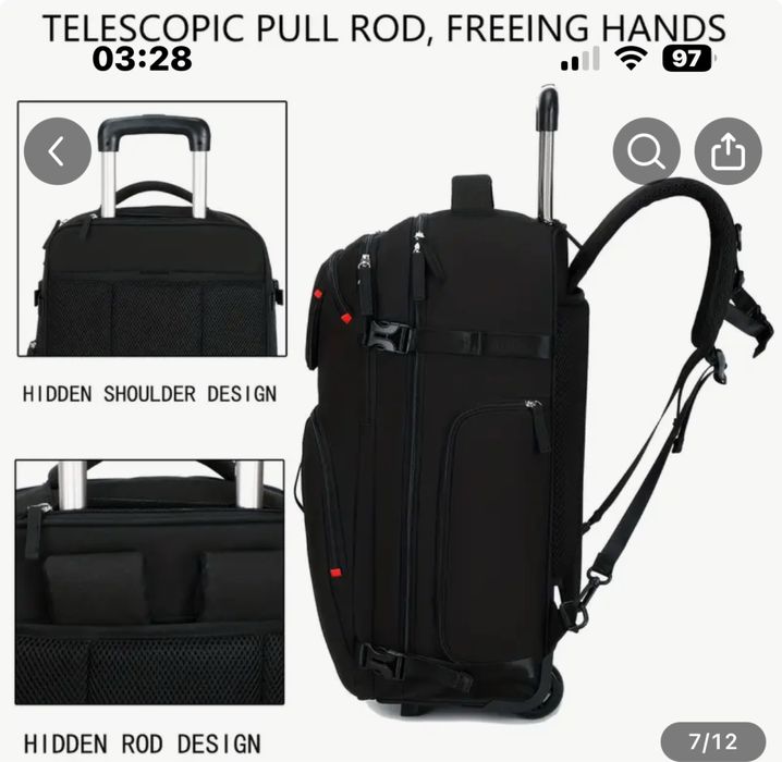 Plecak na kolkach podroz