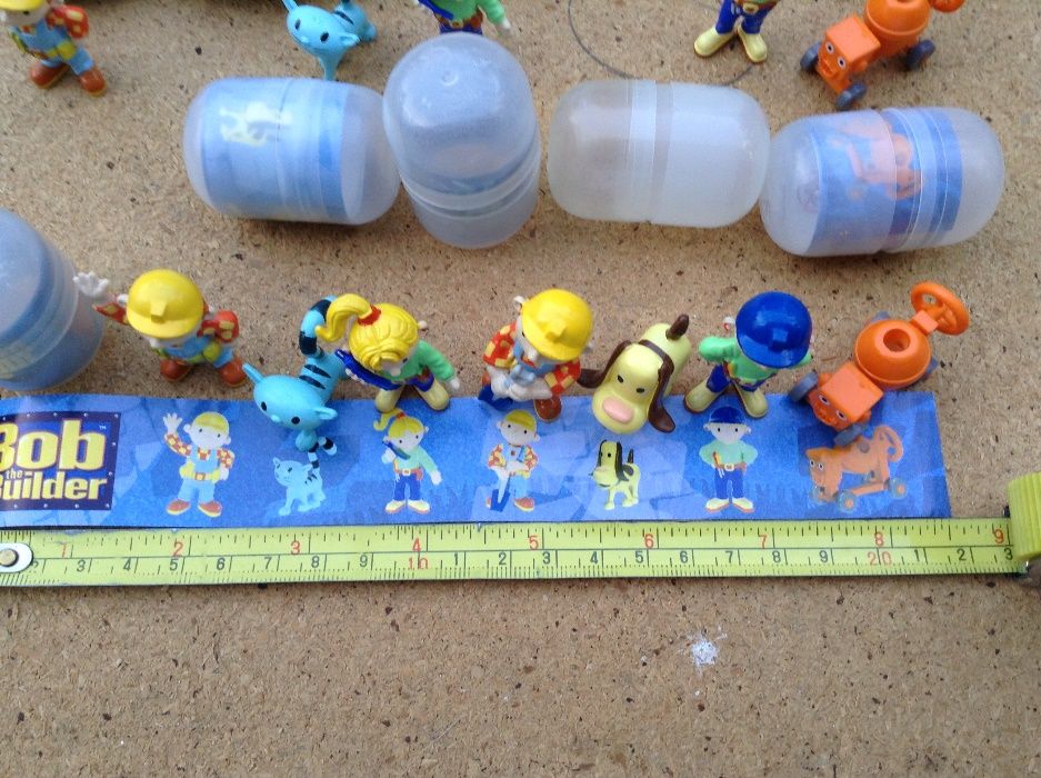 BOB o construtor bonecos 2005 -estilo ovos Kinder coleção completa TOP