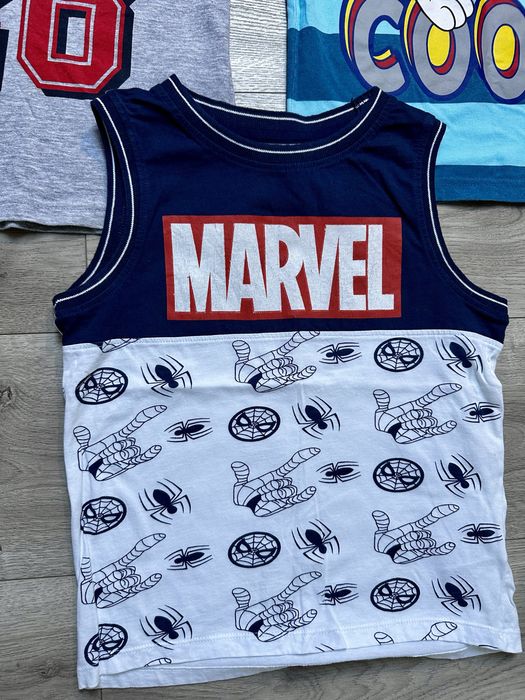 Podkoszulki koszulki  bez rękawów lato 128 Spiderman Psi Patrol