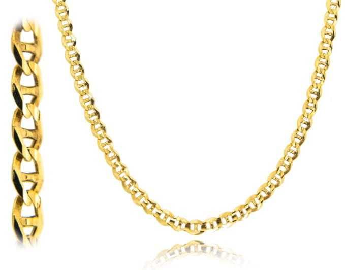 Złoty łańcuszek 50 cm Diamentowany PEŁNY splot Gucci próba 585 NOWY/ Fajne Okazje