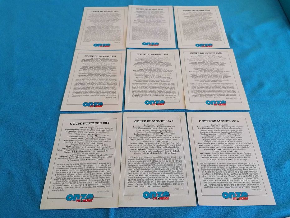 Mini Posters revista Onze Mondial