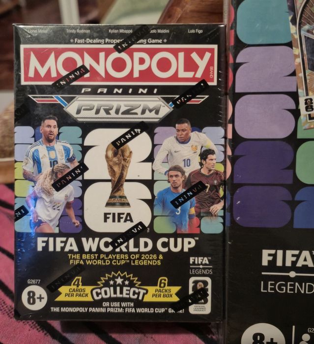 Pacote Monopoly Panini Prizm FIFA World Cup 2026