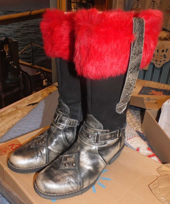 Bartek r. 36 skórzane kozaki wysokie oficerki bdb