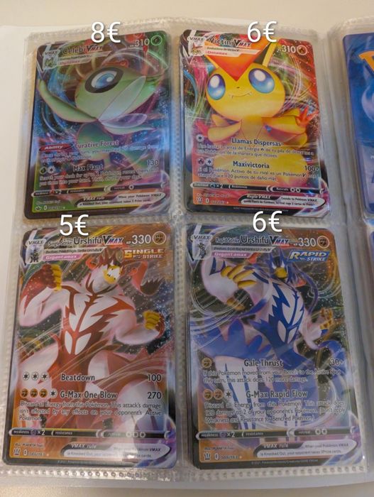 Cartas Pokémon diversas