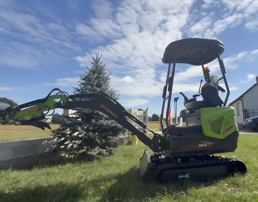 Minikoparka 1,6T - 1.8T. Kubota, Caster.  Osprzęt w cenie. Okazja.