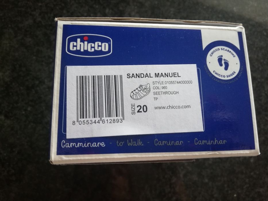 Sandálias Chicco como novas