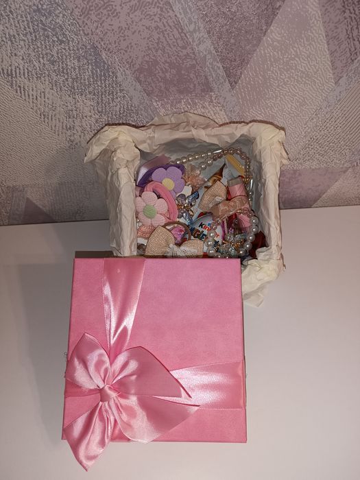 Подарунковий бокс дитячий набір для дівчинки донечці похресниці
