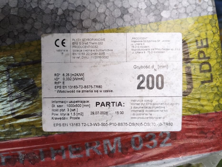 Styropian czarny 20