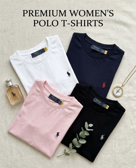 Оригінал Polo Ralph Lauren Ральф Лорен жіноча футболка з логотипом 100% бавовна XS S M L XL
