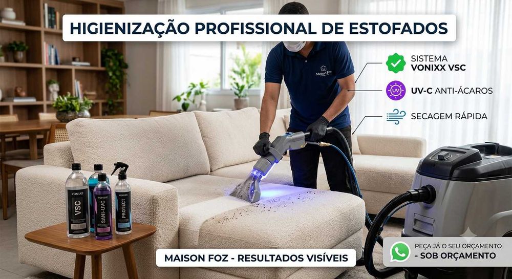 Lavagem e Higienização de Estofos e Colchões | Eliminação de Ácaros e Manchas