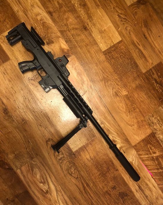 Снайперка гвинтівка з лазером та сошками 82 см