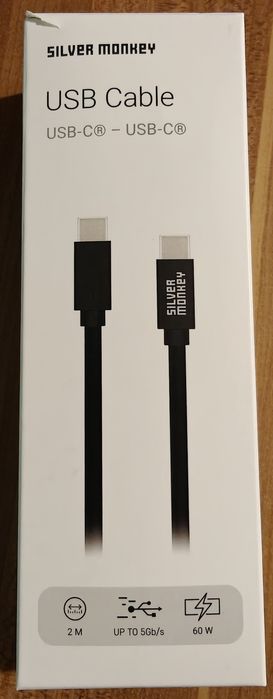 Silver Monkey Kabel USB-C 3.0 60W 2 m