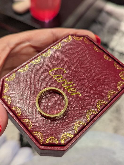 Anel dourado Cartier - novo - tamanho 8