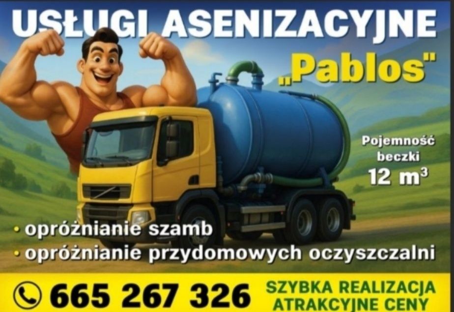 Wywóz szamb usługi asenizacyjne,