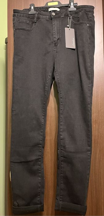 Spodnie damskie czarne - rurki - Laulia - nowe - rozm. 46