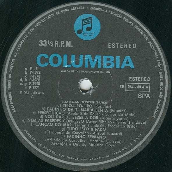 AMÁLIA - LP - PORTUGAL - 1972