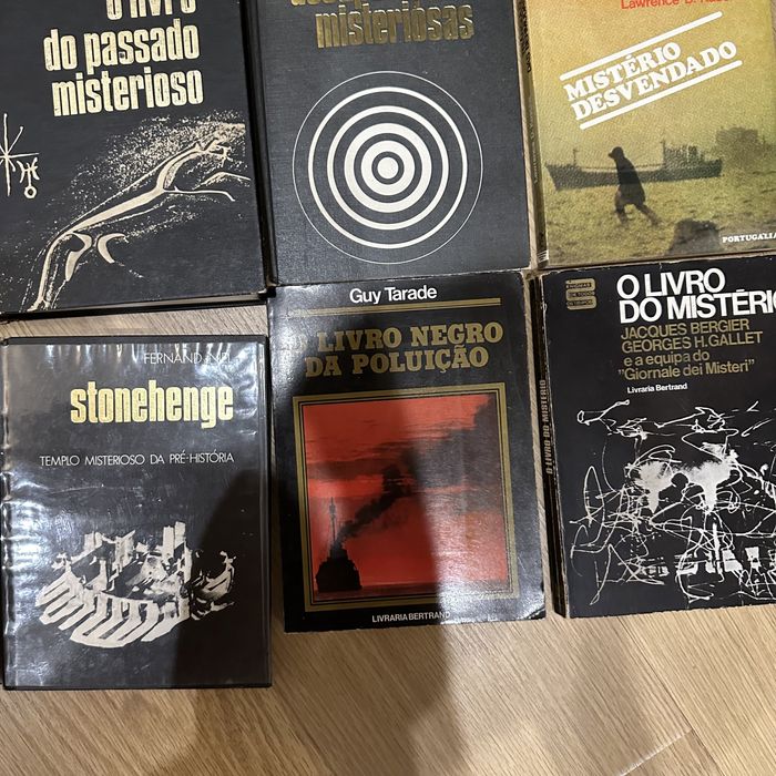 Lote livros OVNIS, teoria da conspiração, mistérios mundo, triângulo bermudas