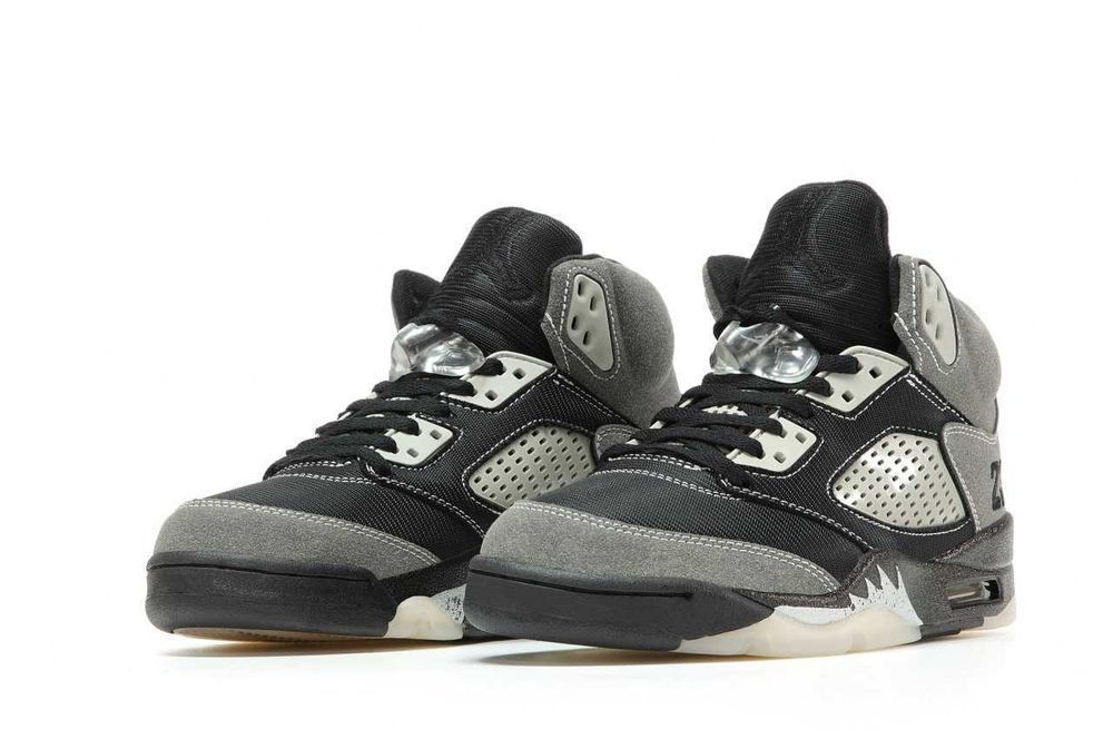 Кросівки Nike Air Jordan 5 Black/Grey premium | Кроссовки Найк чоловічі
