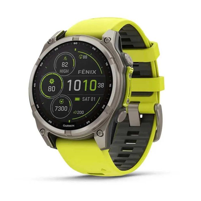Garmin Fenix 8 47мм Sapphire Solar титан жовто-графітовий 010-02906-21