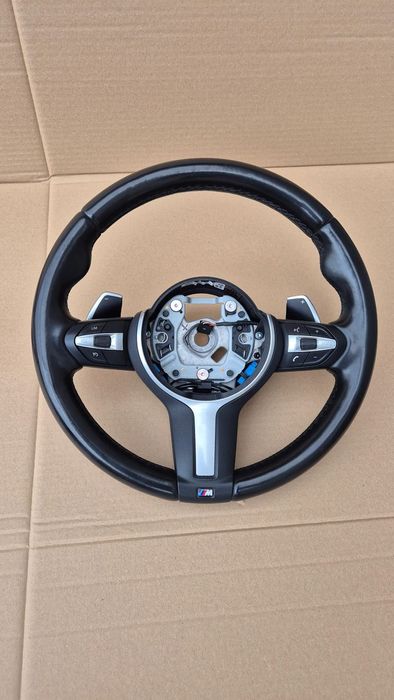 BMW F20 f21 M140 M135 F30 F31 F32 F36 KIEROWNICA M PAKIET ŁOPATKI SKÓRA ŁADNA