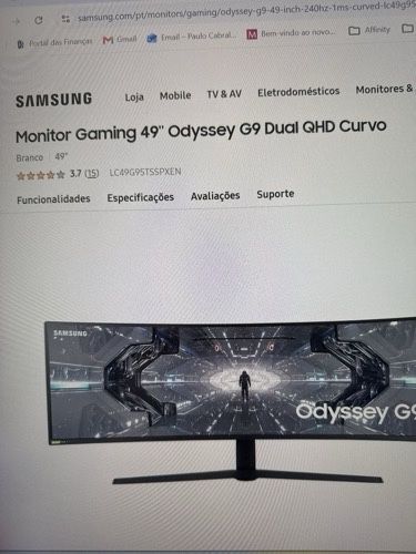 Monitor 49 polegadas curvo