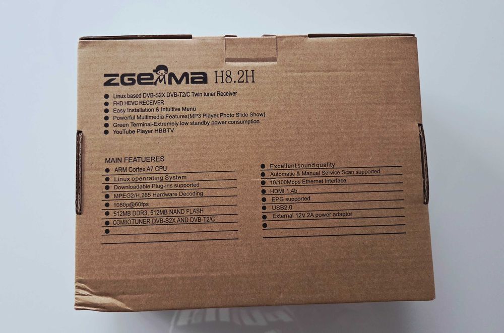 NOWY Odbiornik telewizyjny Zgemma H8.2H DVB-S2 DVB-T2