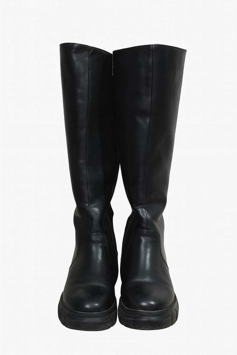 Жіночі чорні чоботи ботфорди