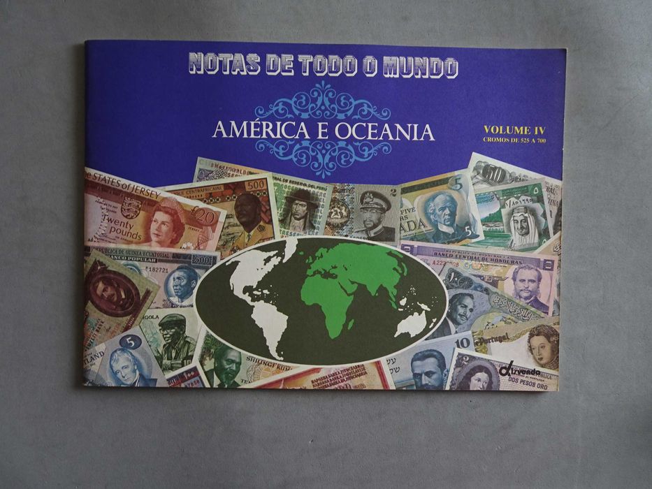 Caderneta de cromos vazia Notas de todo o mundo - Volume IV América ..