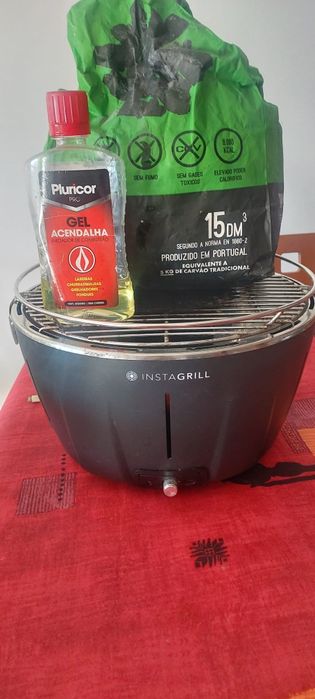 Fogareiro com carvão vegetal sem fumo