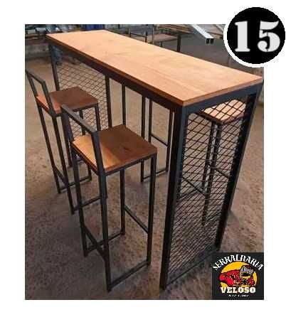 Conjunto de mesas e cadeiras (NOVAS)