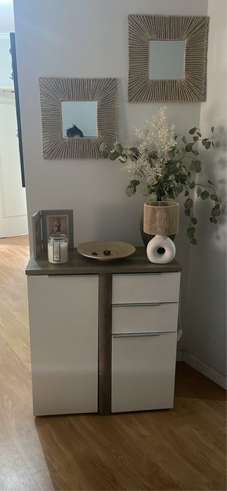 Conjunto mesa e movel centro