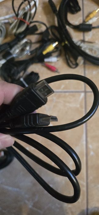 kable HDMI USB AB  Cinch antenowe