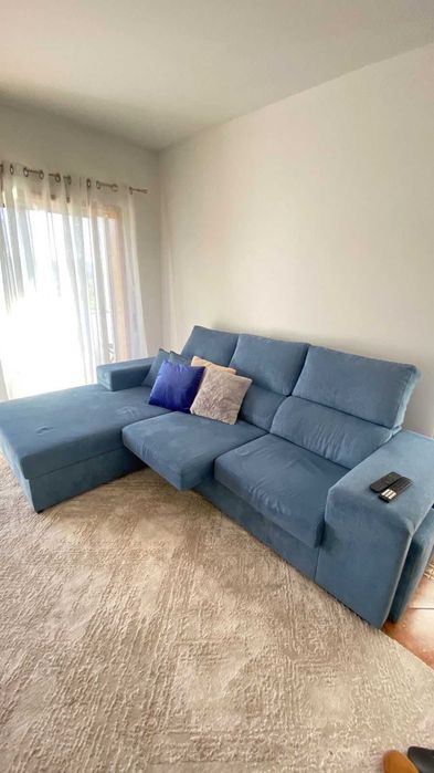 Sofá Semi Novo Azul