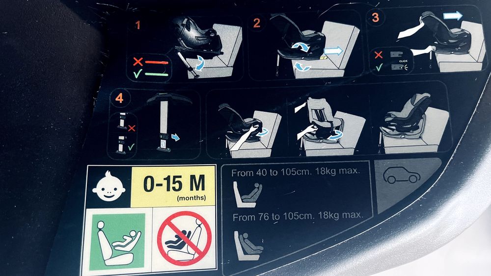 Cadeira Auto Joie i-Spin 360 ISOFIX 40–105 cm – Muito bom estado – 190 €