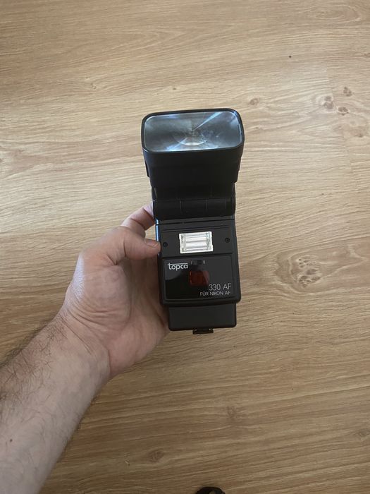 Vintage Nikon AF F-801 Analógica com flash Topca 330 AF mais Gear Bag