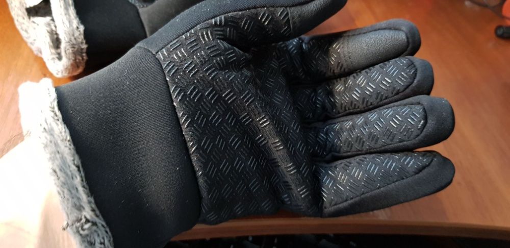 Лыжные сенсорные перчатки зимние сенсорные на меху, до -20 С! мех