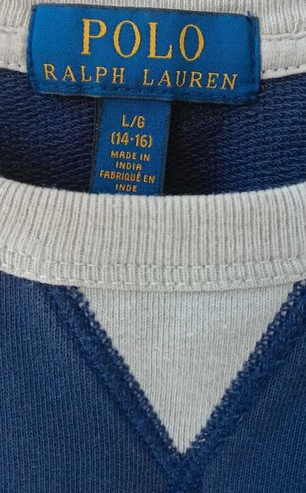 Bluza bez kaptura Polo Ralph Lauren r.L (14-16) vintage 100% bawełna