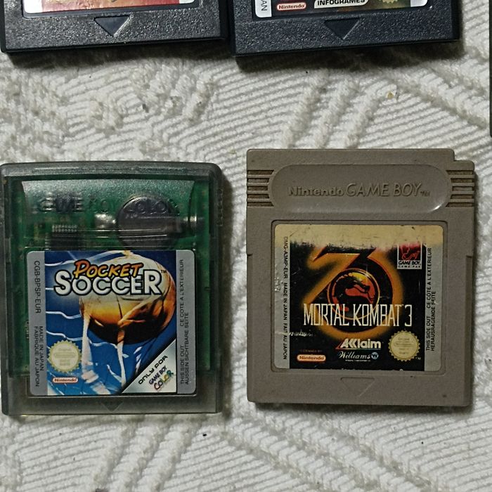 Jogos de game Boy colour e advance e normais